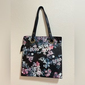 Faux leather square bag